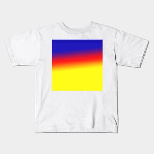 red blue yellow texture gradient Kids T-Shirt